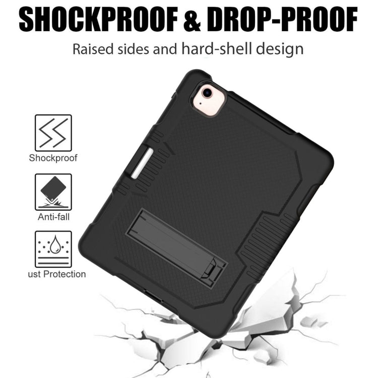 Contrast Color Robot Shockproof Silicon + PC Protective Case with Holder & Pen Slot For iPad Air 2022 / 2020 10.9