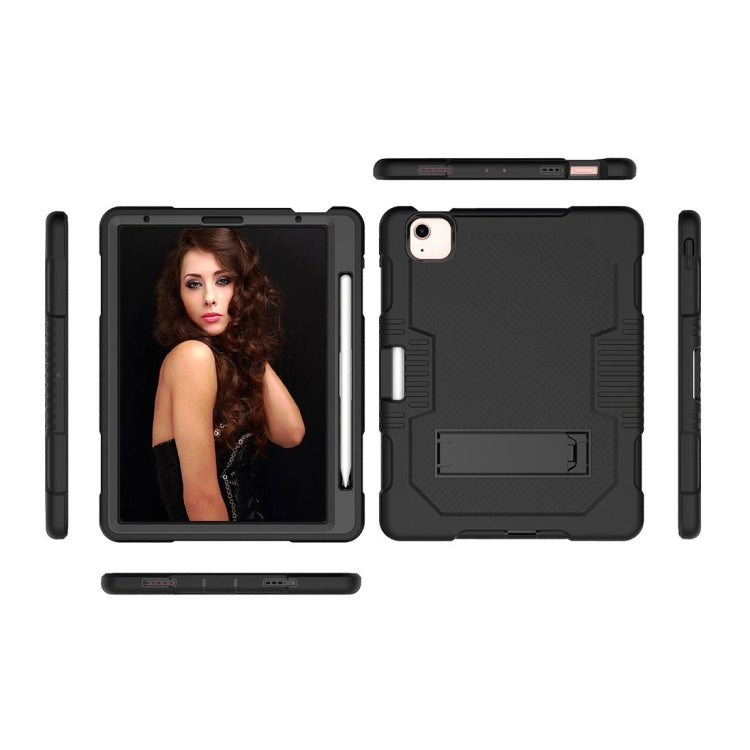 Contrast Color Robot Shockproof Silicon + PC Protective Case with Holder & Pen Slot For iPad Air 2022 / 2020 10.9