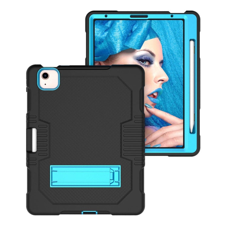 Contrast Color Robot Shockproof Silicon + PC Protective Case with Holder & Pen Slot For iPad Air 2022 / 2020 10.9