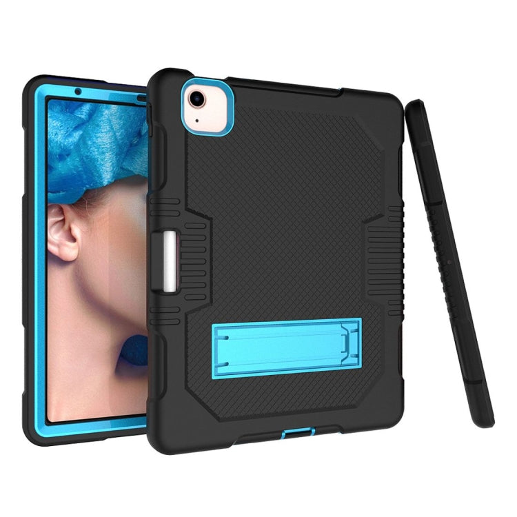 Contrast Color Robot Shockproof Silicon + PC Protective Case with Holder & Pen Slot For iPad Air 2022 / 2020 10.9