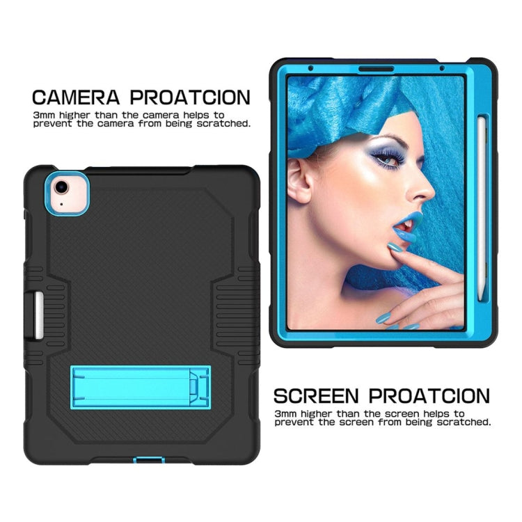 Contrast Color Robot Shockproof Silicon + PC Protective Case with Holder & Pen Slot For iPad Air 2022 / 2020 10.9