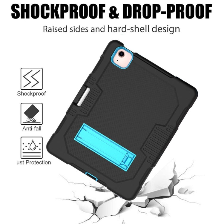 Contrast Color Robot Shockproof Silicon + PC Protective Case with Holder & Pen Slot For iPad Air 2022 / 2020 10.9