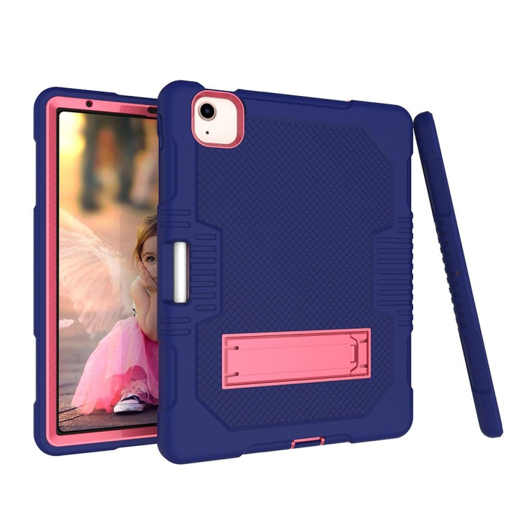 Contrast Color Robot Shockproof Silicon + PC Protective Case with Holder & Pen Slot For iPad Air 2022 / 2020 10.9