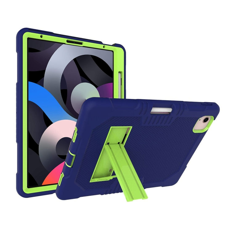 Contrast Color Robot Shockproof Silicon + PC Protective Case with Holder & Pen Slot For iPad Air 2022 / 2020 10.9