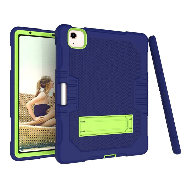 Contrast Color Robot Shockproof Silicon + PC Protective Case with Holder & Pen Slot For iPad Air 2022 / 2020 10.9