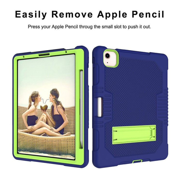 Contrast Color Robot Shockproof Silicon + PC Protective Case with Holder & Pen Slot For iPad Air 2022 / 2020 10.9