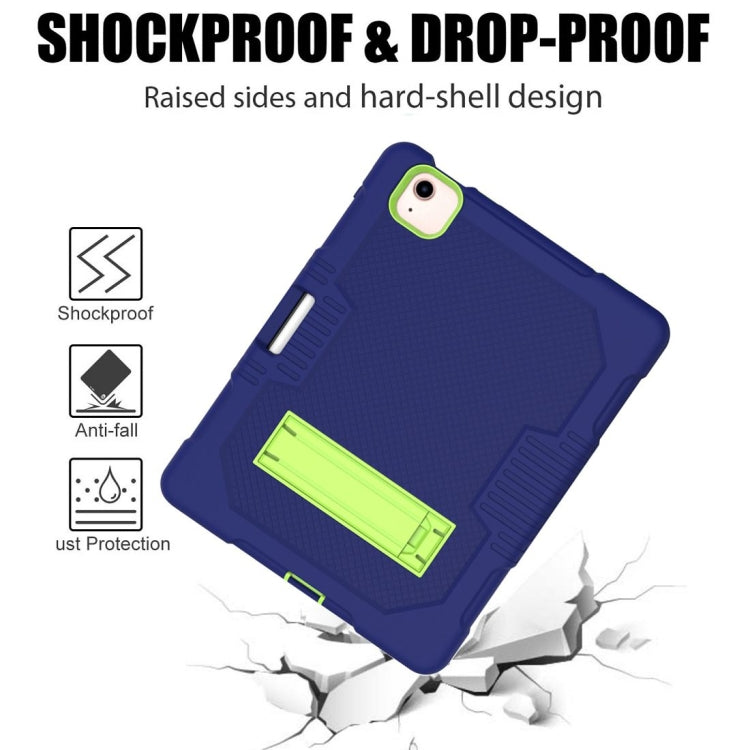 Contrast Color Robot Shockproof Silicon + PC Protective Case with Holder & Pen Slot For iPad Air 2022 / 2020 10.9