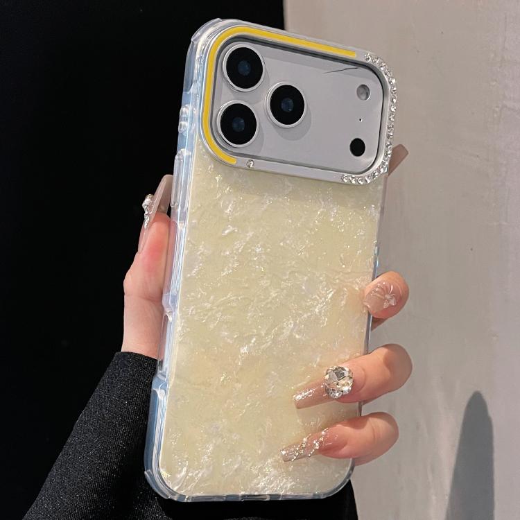 For iPhone 17 Pro Max Gilded Colorful Shell Patterned TPU+IMD Phone Case