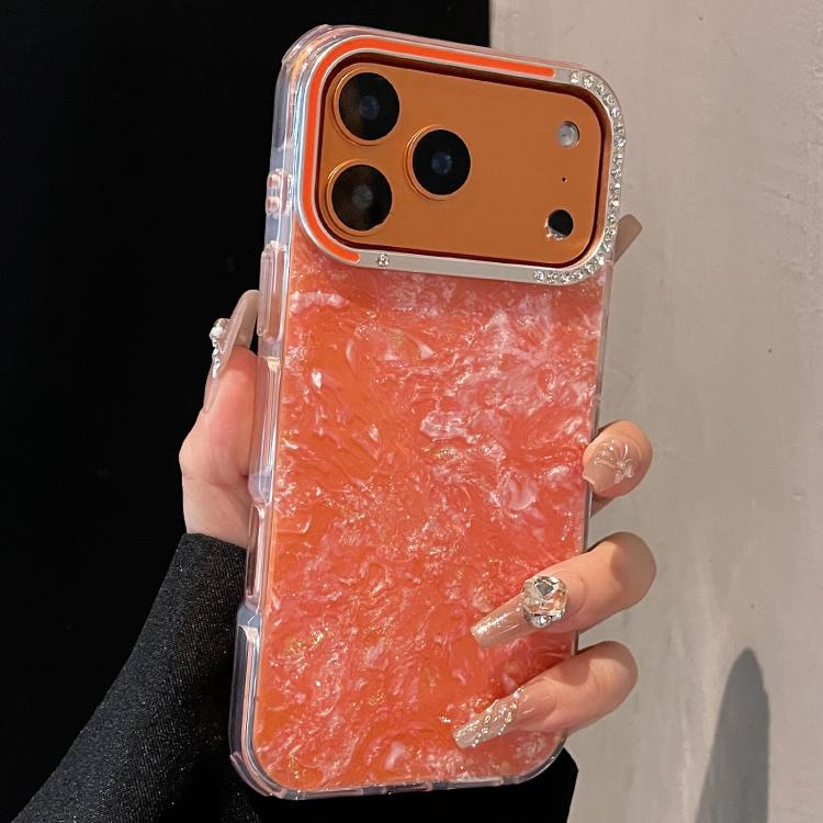For iPhone 17 Pro Max Gilded Colorful Shell Patterned TPU+IMD Phone Case