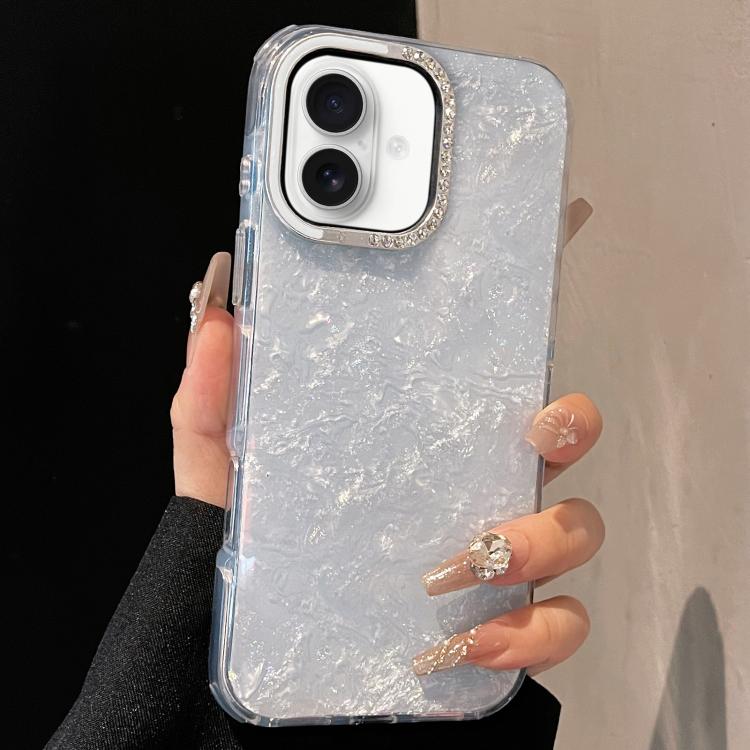 For iPhone 17 Gilded Colorful Shell Patterned TPU+IMD Phone Case