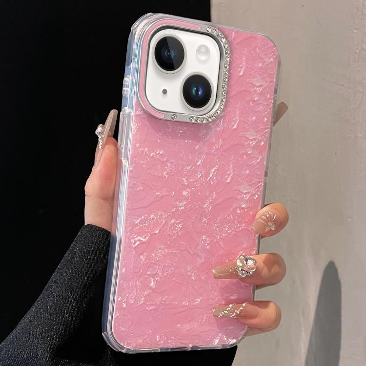 For iPhone 14 / 13 Gilded Colorful Shell Patterned TPU+IMD Phone Case