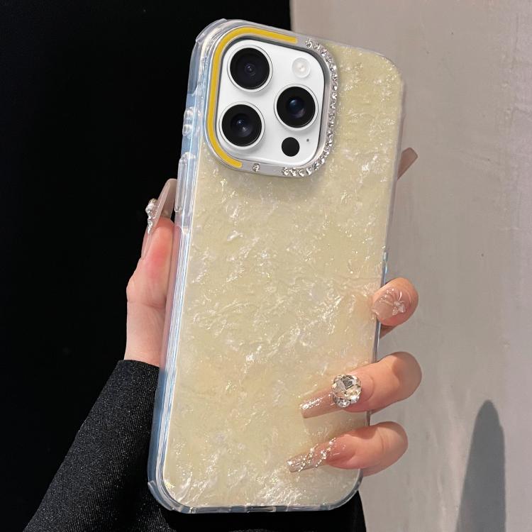 For iPhone 14 Pro Max Gilded Colorful Shell Patterned TPU+IMD Phone Case