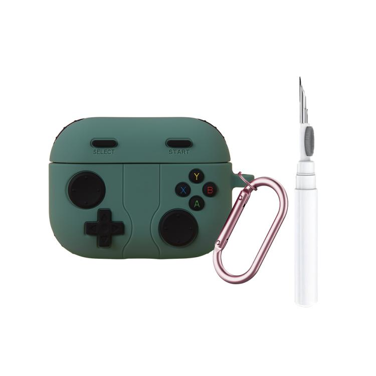 For AirPods Pro 3 Game Console Style Wireless Earphone Silicone Cover with Cleaning Pen