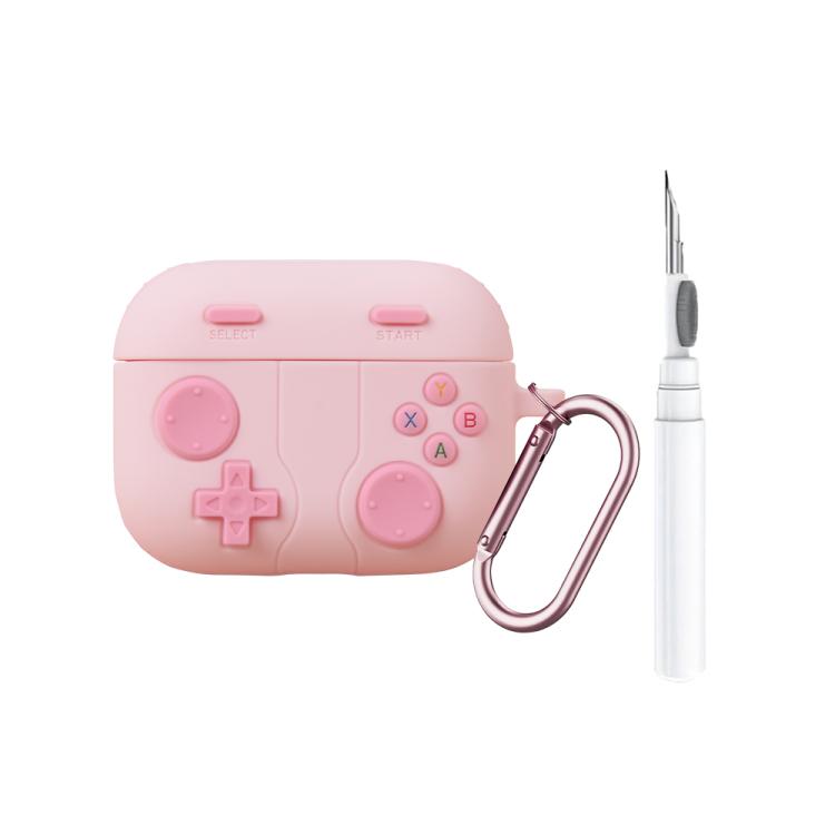 For AirPods Pro 3 Game Console Style Wireless Earphone Silicone Cover with Cleaning Pen