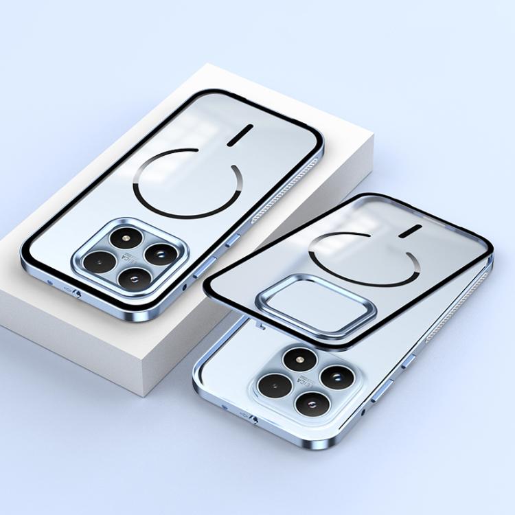 For Xiaomi 17 Single-sided Snap Buckle Metal Frame Frosted MagSafe Phone Case
