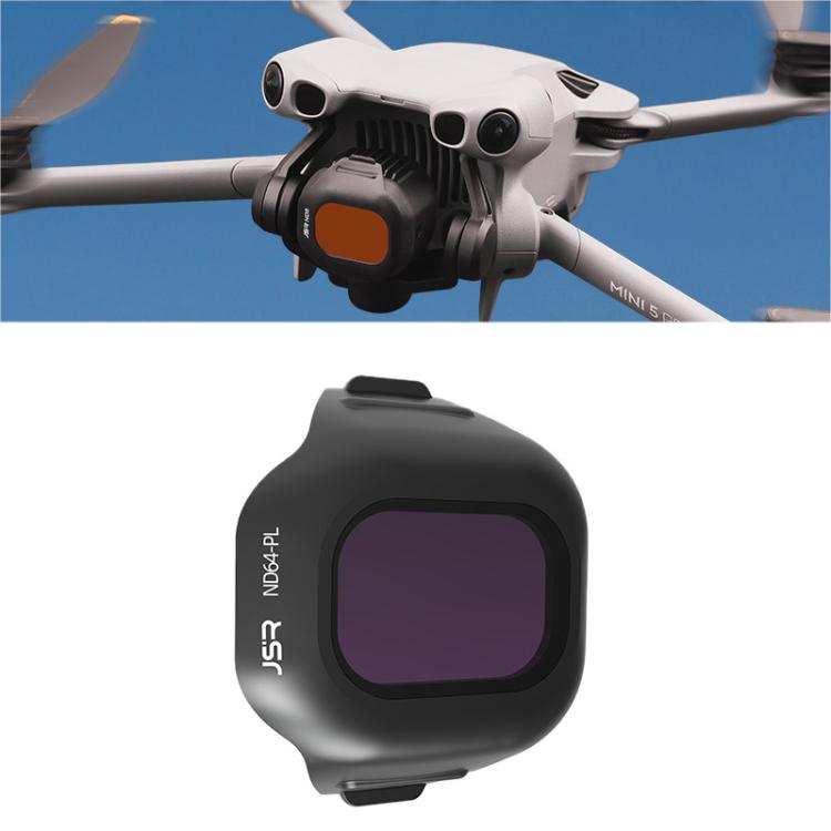For DJI Mini 5 Pro JSR CB Series Clip-on Drone Camera Lens Filter, Filter:ND64PL