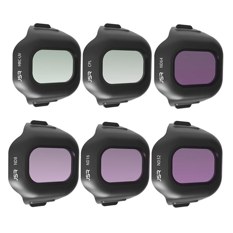 For DJI Mini 5 Pro JSR CB Series Clip-on Drone Camera Lens Filter, Filter:6 in 1 ND8-64 UV CPL