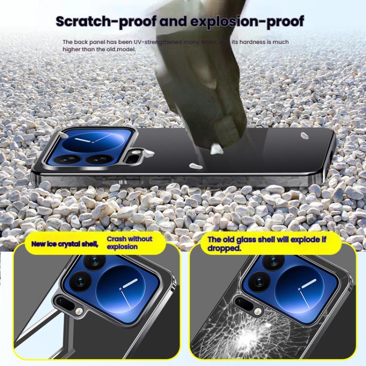 For Xiaomi 17 Electroplating Ice Crystal Airbag Full Coverage Shockproof Phone Case