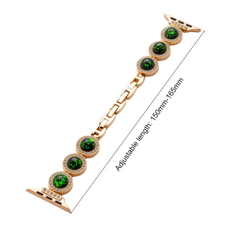 For Apple Watch 42 / 44 / 45 / 46 / 49mm xDfind Sparkling Diamond Jewelry Metal Watch Band