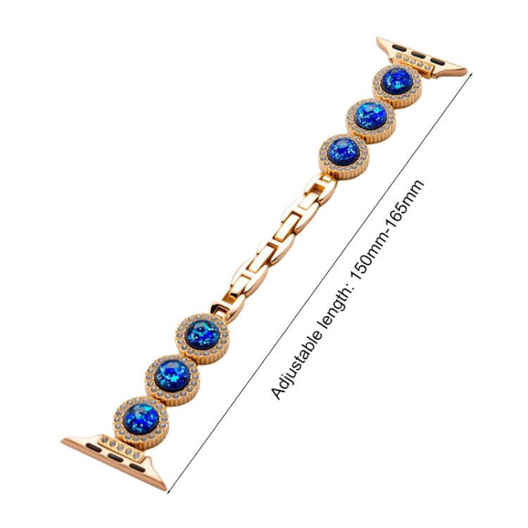 For Apple Watch 38 / 40 / 41 / S11 42mm xDfind Sparkling Diamond Jewelry Metal Watch Band
