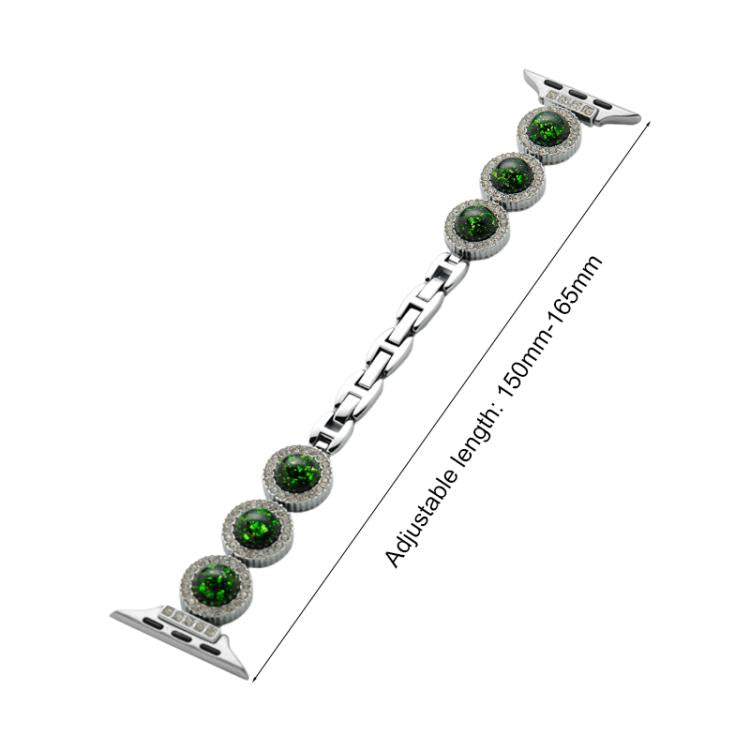 For Apple Watch 38 / 40 / 41 / S11 42mm xDfind Sparkling Diamond Jewelry Metal Watch Band