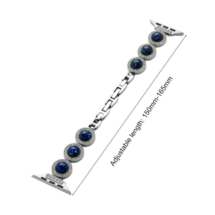 For Apple Watch 38 / 40 / 41 / S11 42mm xDfind Sparkling Diamond Jewelry Metal Watch Band