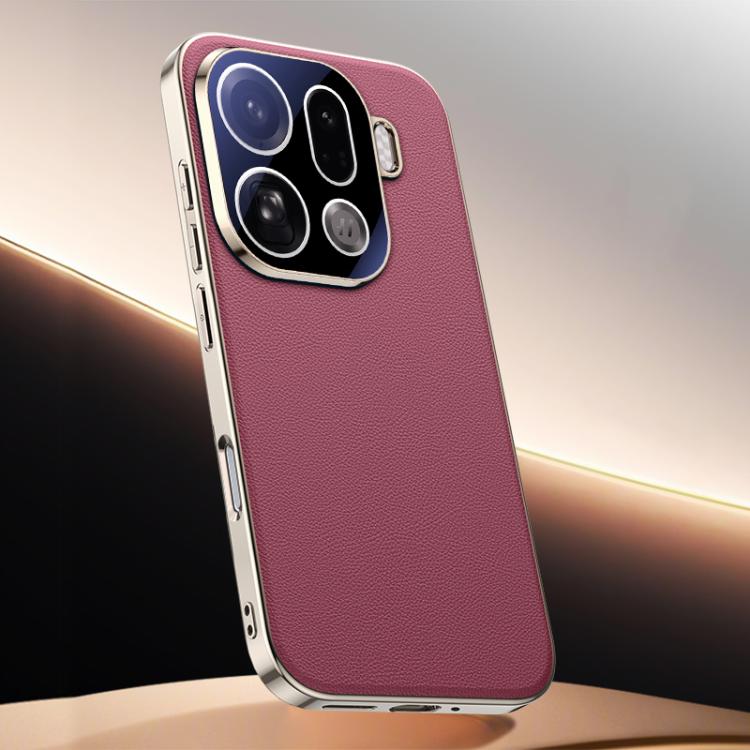 For OPPO Find X9 Pro Skin Feel Leather Texture Cooling Phone Case