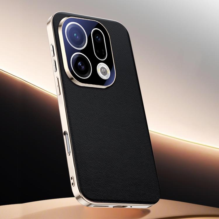 For OPPO Find X9 Skin Feel Leather Texture Cooling Phone Case