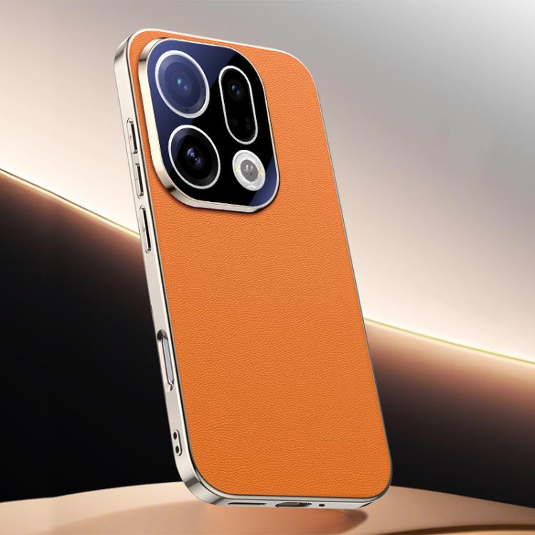 For OPPO Find X9 Skin Feel Leather Texture Cooling Phone Case