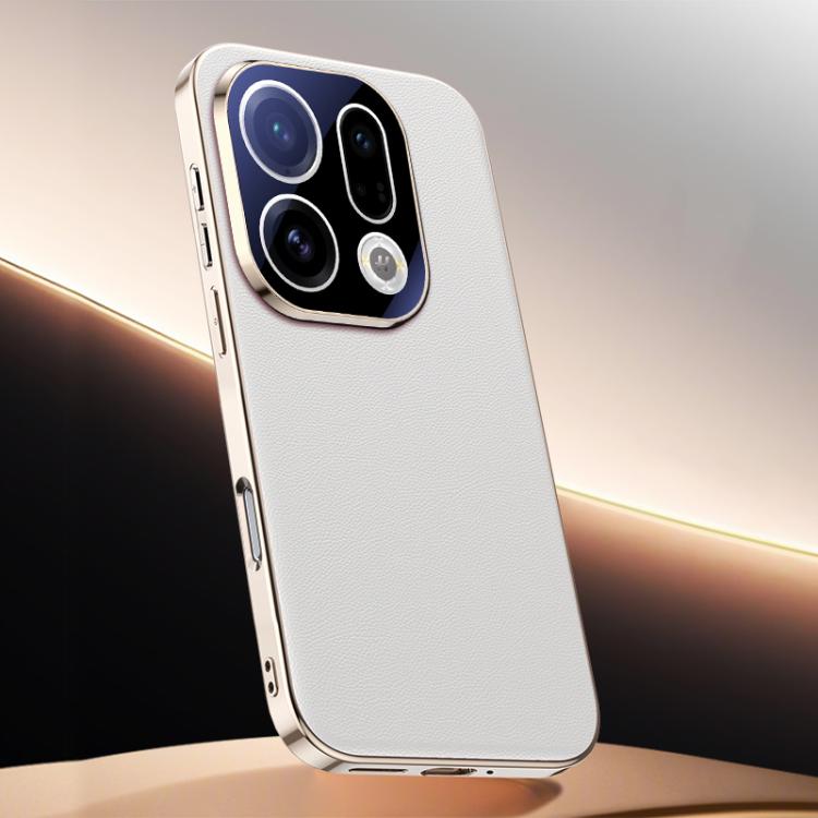 For OPPO Find X9 Skin Feel Leather Texture Cooling Phone Case