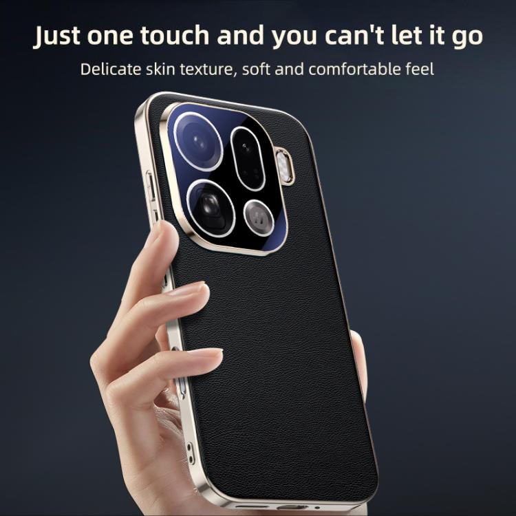 For OPPO Find X9 Pro Skin Feel Leather Texture Cooling Phone Case
