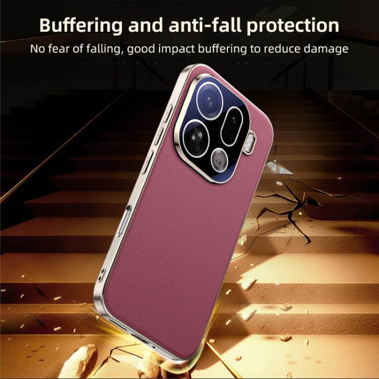 For OPPO Find X9 Pro Skin Feel Leather Texture Cooling Phone Case