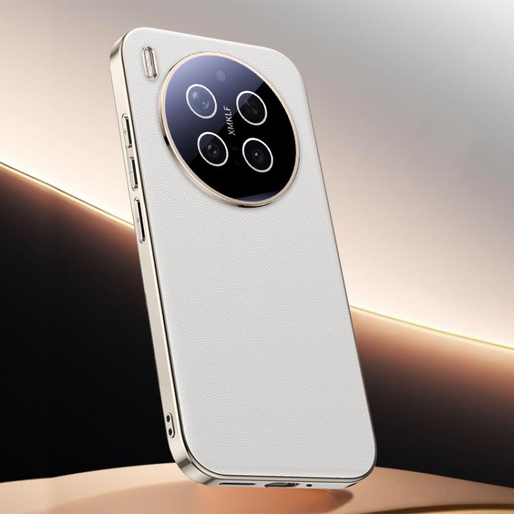For vivo X300 Pro Skin Feel Leather Texture Cooling Phone Case