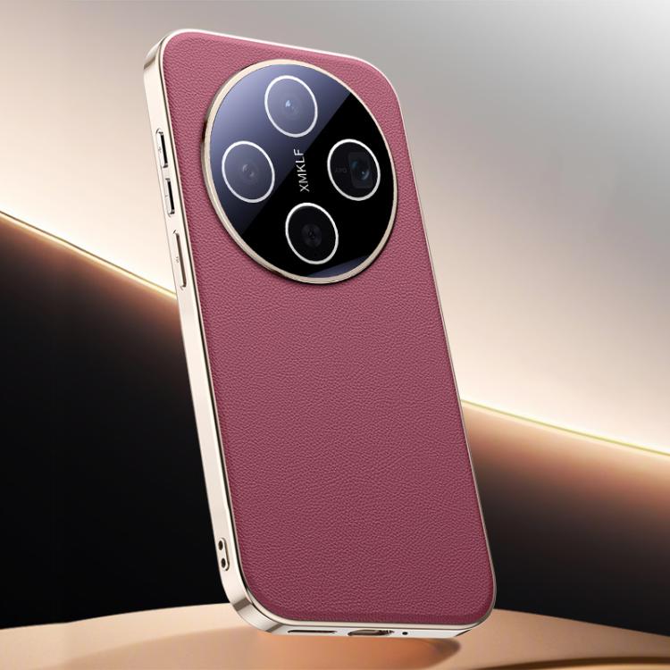 For vivo X300 Skin Feel Leather Texture Cooling Phone Case