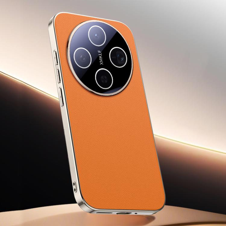 For vivo X300 Skin Feel Leather Texture Cooling Phone Case