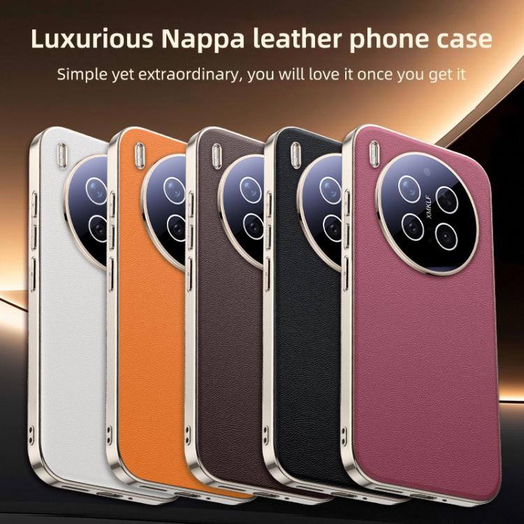 For vivo X300 Skin Feel Leather Texture Cooling Phone Case