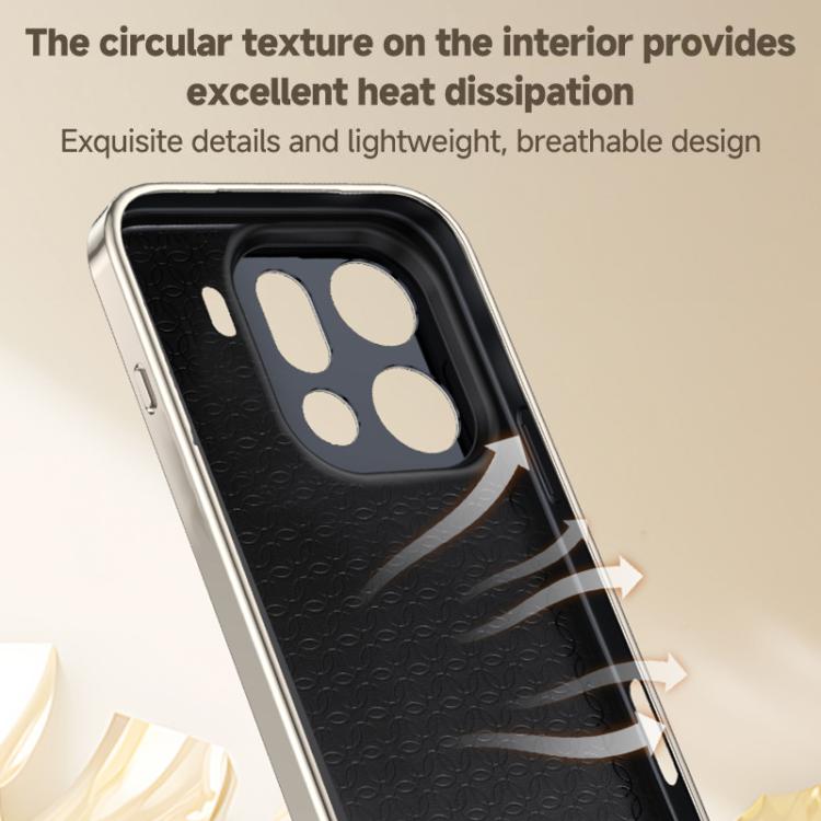 For OPPO Find X9 Pro Skin Feel Leather Texture Cooling MagSafe Phone Case with 360 Degrees Rotating Holder