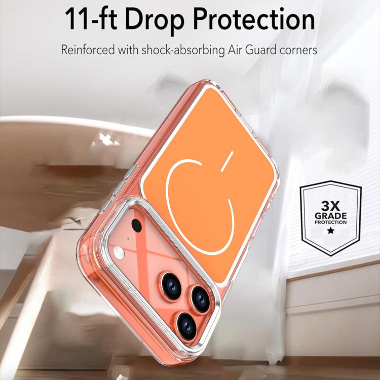 For iPhone 17 Pro Max Bright Shadow Two-color MagSafe Magnetic Phone Case