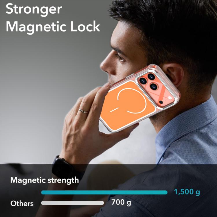 For iPhone 17 Pro Max Bright Shadow Two-color MagSafe Magnetic Phone Case