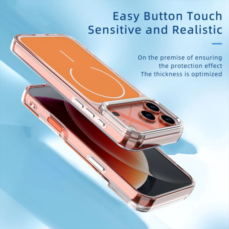 For iPhone 17 Pro Max Bright Shadow Two-color MagSafe Magnetic Phone Case