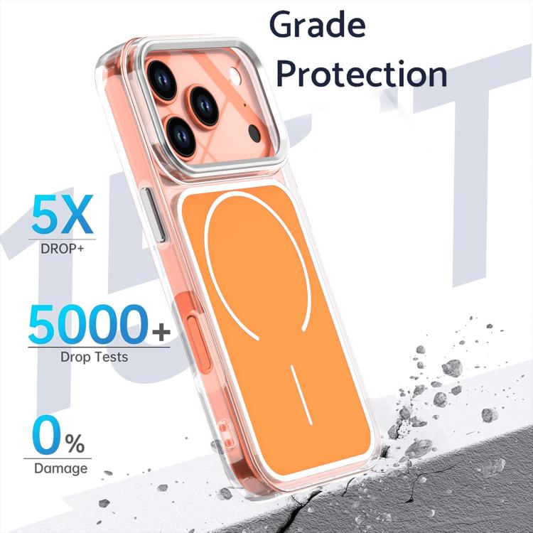 For iPhone 17 Pro Bright Shadow Two-color MagSafe Magnetic Phone Case