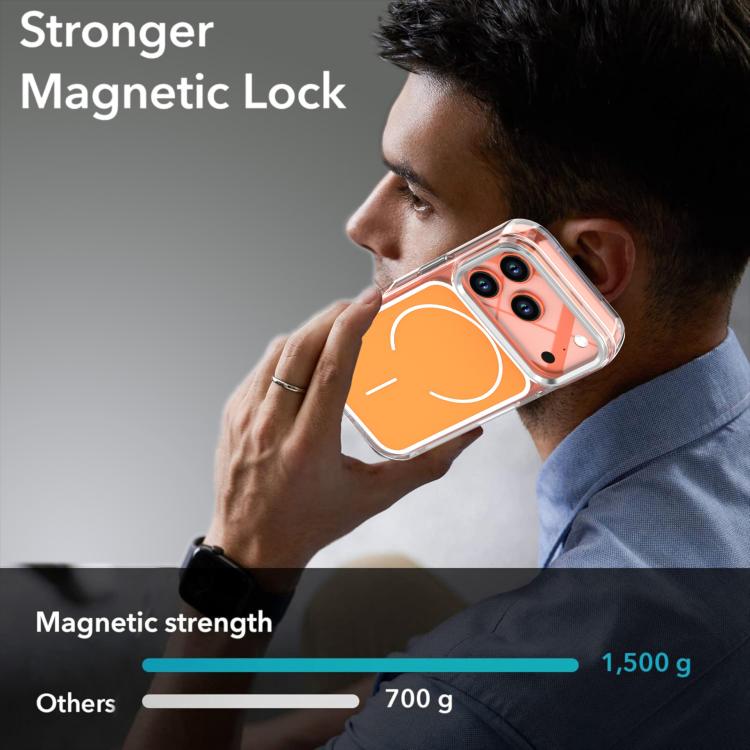 For iPhone 17 Pro Bright Shadow Two-color MagSafe Magnetic Phone Case