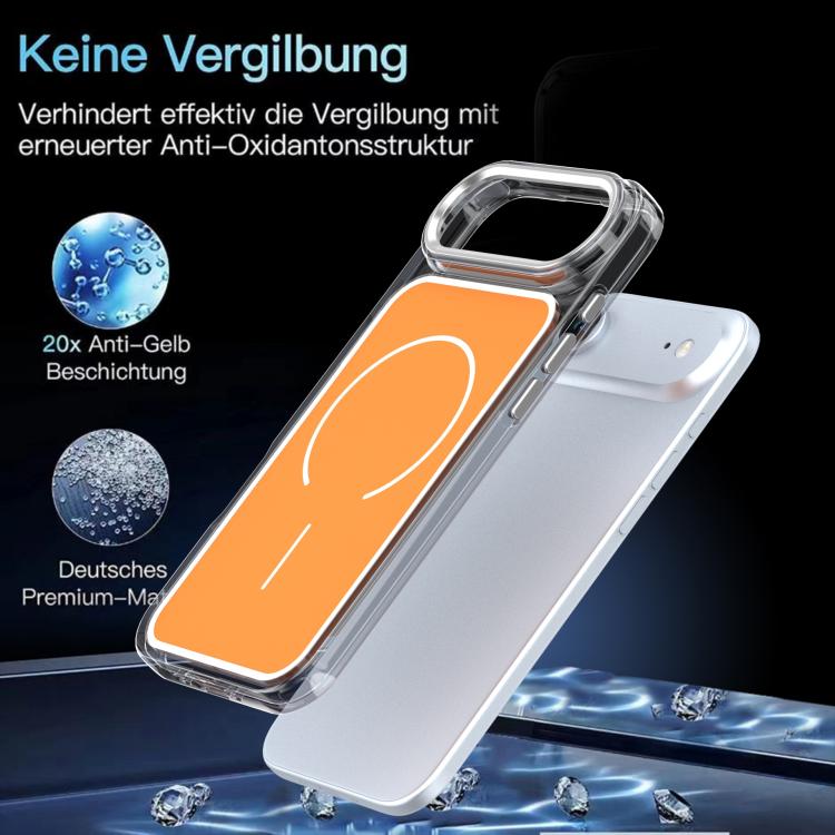 For iPhone Air Bright Shadow Two-color MagSafe Magnetic Phone Case
