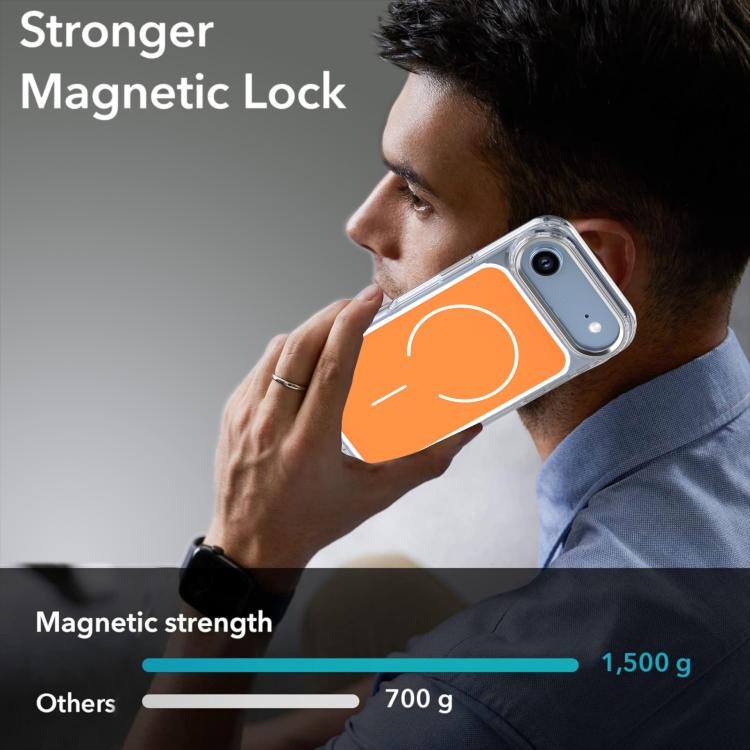 For iPhone Air Bright Shadow Two-color MagSafe Magnetic Phone Case