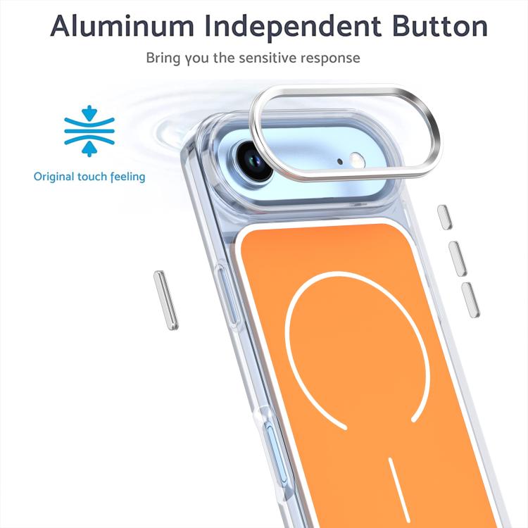 For iPhone Air Bright Shadow Two-color MagSafe Magnetic Phone Case