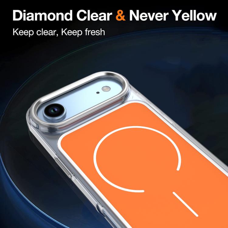 For iPhone Air Bright Shadow Two-color MagSafe Magnetic Phone Case