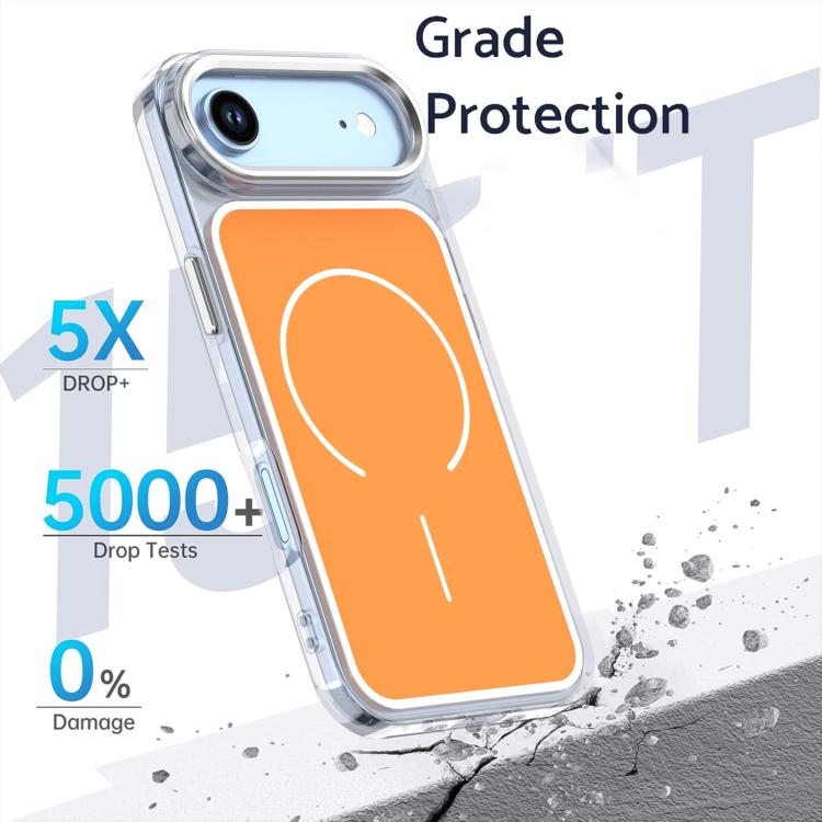 For iPhone Air Bright Shadow Two-color MagSafe Magnetic Phone Case
