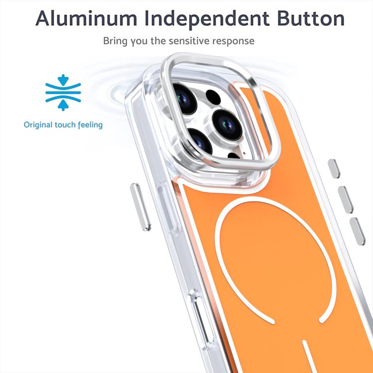 For iPhone 16 Pro Bright Shadow Two-color MagSafe Magnetic Phone Case