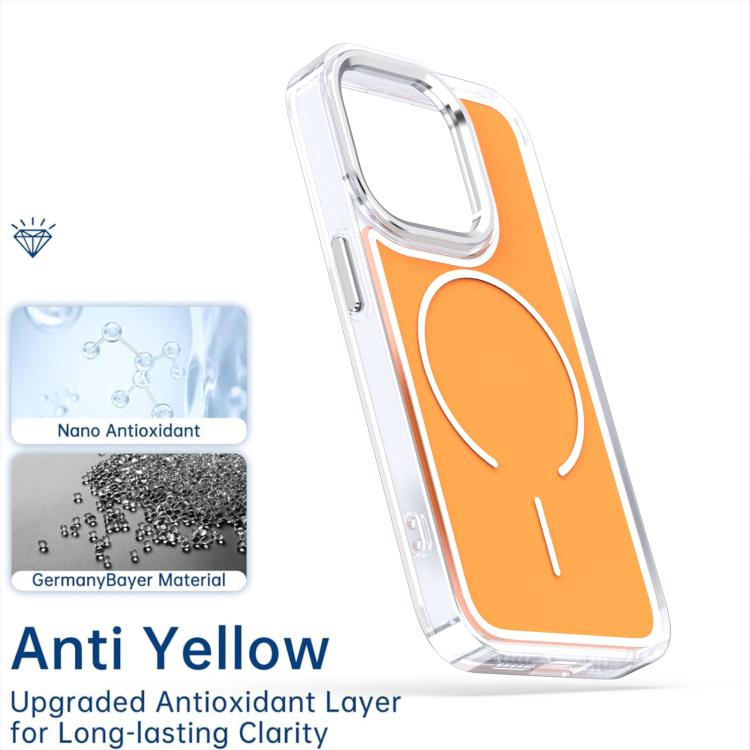 For iPhone 14 Pro Bright Shadow Two-color MagSafe Magnetic Phone Case