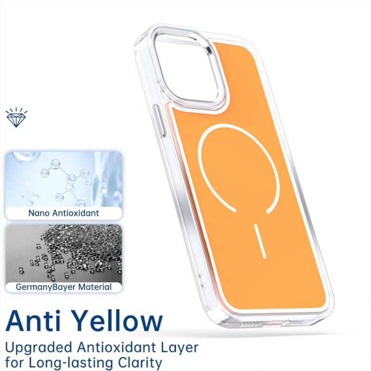 For iPhone 13 Pro Max Bright Shadow Two-color MagSafe Magnetic Phone Case